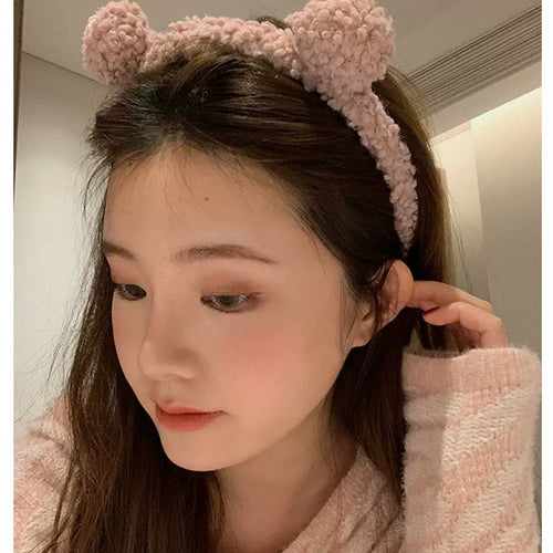 洗脸头窟发箍女款可爱小熊耳朵头箍发卡头饰防滑不掉发饰新款